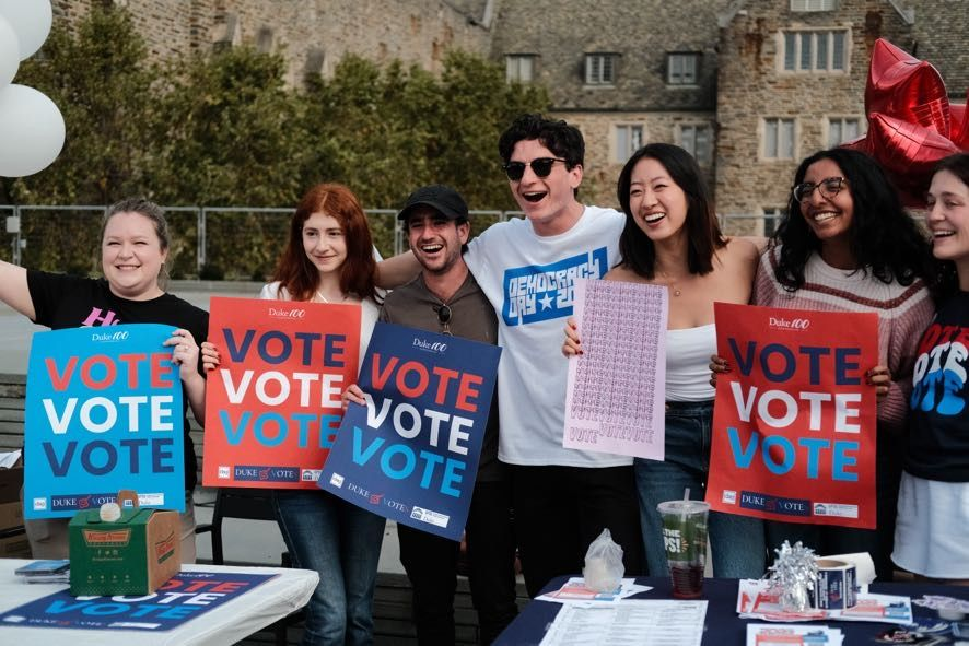 YPA members at a voter registration event